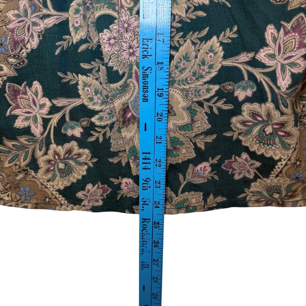 Denim & Supply Ralph Lauren Floral Paisley Tassel Peasant Blouse Boho Hippie M - Picture 6 of 9